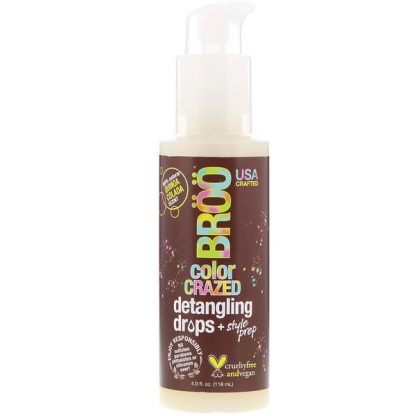 BR??, COLOR CRAZED DETANGLING DROPS, QUINOA COLADA, 4 FL OZ / 118ml