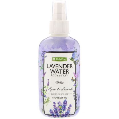 DE LA CRUZ, LAVENDER WATER BODY SPRAY, 8 FL OZ / 236ml