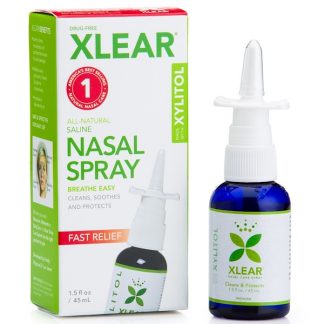 XLEAR, XYLITOL SALINE NASAL SPRAY, FAST RELIEF, 1.5 FL OZ / 45ml