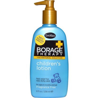 SHIKAI, BORAGE THERAPY, CHILDREN'S LOTION, FRAGRANCE FREE, 8 FL OZ / 238ml