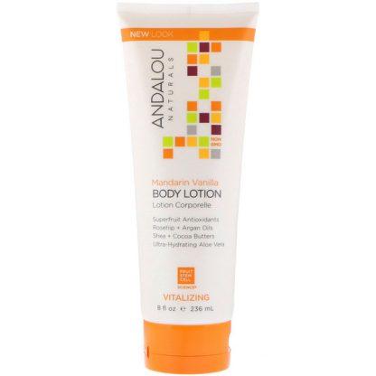 ANDALOU NATURALS, BODY LOTION, VITALIZING, MANDARIN VANILLA, 8 FL OZ / 236ml