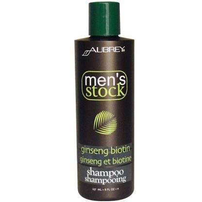 AUBREY ORGANICS, MEN'S STOCK, SHAMPOO, GINSENG BIOTIN , 8 FL OZ / 237ml