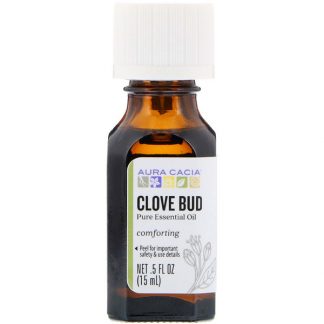 AURA CACIA, PURE ESSENTIAL OIL, CLOVE BUD, .5 FL OZ / 15ml