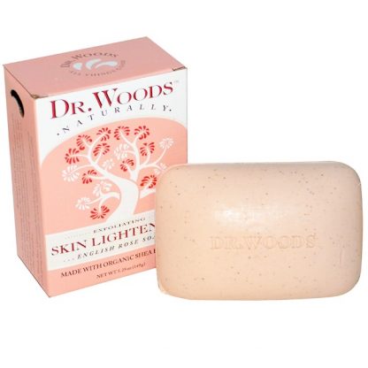 DR. WOODS, ENGLISH ROSE SOAP, SKIN LIGHTENING, 5.25 OZ / 149g