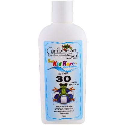 CARIBBEAN SOLUTIONS, SOL KID KARE, SPF 30, WATER RESISTANT, 6 OZ