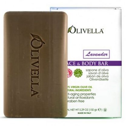 OLIVELLA, FACE & BODY BAR, LAVENDER, 5.29 OZ / 150g