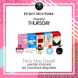 MOSCHINO 5 PCS MINIATURE GIFT SET FOR WOMEN [THANKFUL THURSDAY SPECIAL]