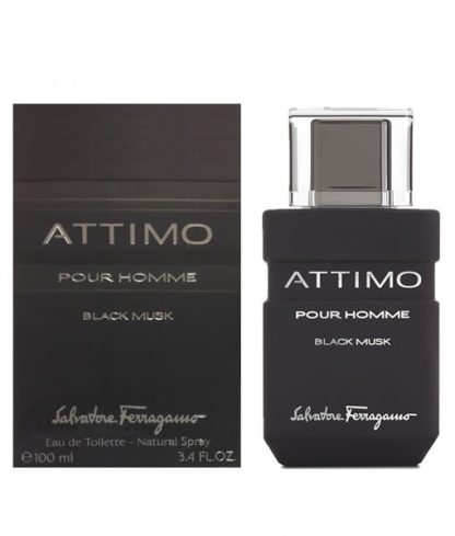 SALVATORE FERRAGAMO ATTIMO BLACK MUSK EDT FOR MEN