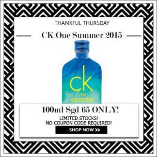 CALVIN KLEIN CK ONE SUMMER 2015 EDT FOR UNISEX 100ML [THANKFUL THURSDAY SPECIAL]