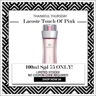 LACOSTE TOUCH OF PINK EDT FOR WOMEN 90ML TESTER [THANKFUL THURSDAY SPECIAL]