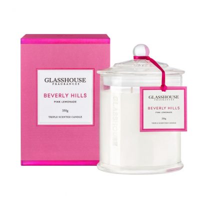 GLASSHOUSE FRAGRANCES CANDLE - BEVERLY HILLS 350G