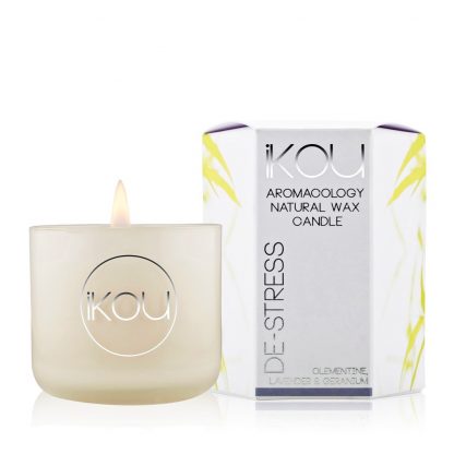 IKOU ECO-LUXURY CANDLE GLASS - DESTRESS 85G