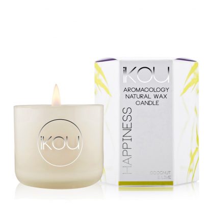 IKOU ECO-LUXURY CANDLE GLASS - HAPPINESS 85G